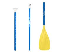 Pagaie à 3 Pièces Portable, Bleu Et Jaune | Pale Large pour une Propulsion Efficace, Pagaie Démontable à Trois Sections, Ergonomique, Stand-Up Paddle