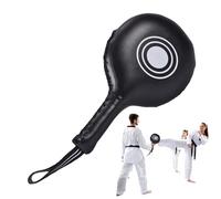 Pagaie de kick à repasser - coque en cuir synthétique, rembourrage d'absorption des chocs | Target Focus Training Pad pour arts martiaux, karaté et kick Entraîneur de précision pour les exercices