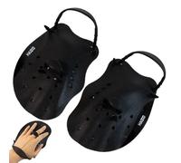 Pagaie de natation pour mains - Gants de natation réglables en silicone - Équipement portable pour adultes avec trous de drainage, aide à l'entraînement réutilisable