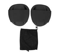 Pagaie d'entraînement de Natation en Silicone PP Noir, Ergonomique, pour Le Crawl, Le Papillon, Le Dos et la Brasse, avec Sangles Confortables. (Grande Taille pour poignée Droite)