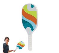 Pagaie en bois avec poignée antidérapante - Équipement de balle de concombre - Poignée confortable pour enfants - Kit de pagaie légère pour débutants, jeux familiaux en intérieur et en plein air