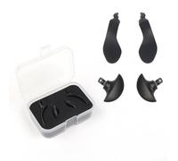 Pagaies arrière en métal pour manette PS5 Edge, kit de remplacement de 4 pièces, boutons dorés, argentés, noirs, pour une précision de jeu améliorée et un look personnalisé (noir)