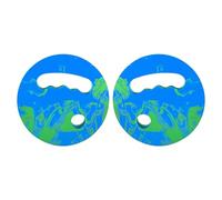 Pagaies de natation - Augmente la résistance à l'eau du haut du corps, aide à l'entraînement ergonomique, profil carré de 18 x 18 x 3 cm, sensation de légèreté 46 g, mousse EVA haute densité, bleu