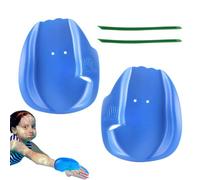 Pagaies de natation en PVC | Une paire de pagaies de natation freestyle en plein air | Accessoire d'entraînement de natation hydrodynamique Appareil de renforcement des bras pour les apprenants
