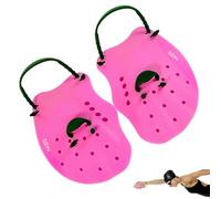 Pagaies de Natation pour ,Gants de Natation palmés en Silicone réglables pour - Équipement d'ordinateur Portable pour Adultes avec Trous de Drainage, Aide à l'entraînement réutilisable