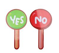 Pagaies de vote en salle de classe - Jeu en PVC de 22,9 cm | Cartes Oui Non Cartes - Pagaies de vote pour activités de groupe, réunions en ormation, outil de prise de décision