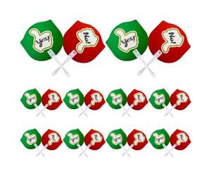 Pagaies De Vote Oui Non 10 Pièces de Panneaux Double Face Oui Non Réponse