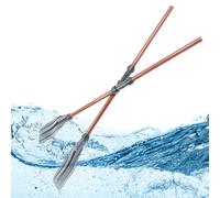 Pagaies Kayak - Axe Aluminium Avec Lames PP Renforcées | Pagaie Amovible Avec Lames Épaissies | Rame Télescopique Réglable Pour Kayaks, Bateaux Gonflables, Plates-Formes De Pêche & Activités N