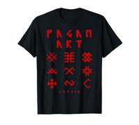 Pagan Art Latvia Symbole Lettonie Païens Europe Mythologie T-Shirt
