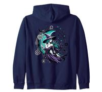 Pagan Witch Mystical Night Wheel of the Year with Moon Sweat à Capuche