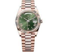 Pagani Design 1752 DD36 Montre automatique de luxe pour homme avec calendrier, verre saphir, calibre ST16, mouvement automatique, montre en acier inoxydable, étanche à 100 mètres., 1752-or rose vert