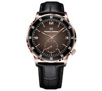 Pagani Design 1790 Montre Automatique en Cuir pour Homme avec Cadran Rond 42 mm étanche à 100 m et Boucle Papillon en Acier Inoxydable, Gris argenté, Moderne