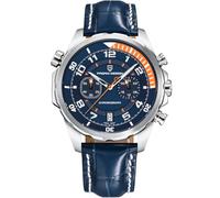 Pagani Design 2025 Montre à Quartz de Luxe pour Homme avec chronographe AR Saphir et Cadran Lumineux en Cuir