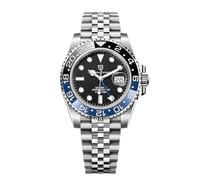 Pagani Design GMT Montre Automatique Homme 40 mm Verre Saphir Acier Inoxydable 100 Résistance à l'eau Montre Analogique Montre Mécanique Homme Cadeau Montre pour Homme(Fünf Perlen Schwarz Und Blau)