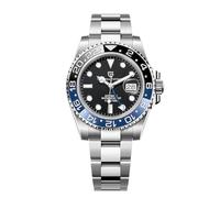 Pagani Design GMT Montre Automatique Homme 40 mm Verre Saphir Acier Inoxydable 100 Résistance à l'eau Montre Analogique Montre Mécanique Homme Cadeau Montre pour Homme(Noir/Bleu)
