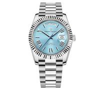 Pagani Design Montre Homme DD40 PD-1783 Montre Homme de Luxe Automatique Or Rose Mouvement NH36A 10Bar Verre Saphir Affichage de la Date (PD-1783 Bleu Ciel-A)