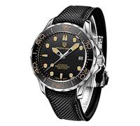 Pagani Design Montre Homme Étanche Lumineux Acier Inoxydable Japon Mouvement Cristal Saphir Synthétique Miroir Incurvé avec Une Montre à Lunette Rotative en Céramique