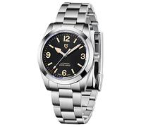 Pagani Design Montre mécanique automatique pour homme Étanche Mouvement NH35 Saphir Cristal Lumineux Montre en acier inoxydable, noir 2, Entreprise