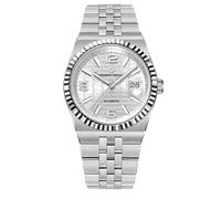 Pagani Design Montre pour Homme Mouvement Automatique Japonais Boîtier en Acier Inoxydable Étanche 10bar Lumineux Décontracté Business Montre pour Homme avec Date (Acier argenté et Blanc)