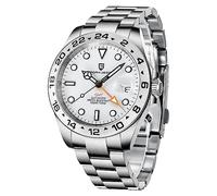 Pagani Design Montres Hommes GMT Automatique À Remontage Automatique Mécanique Analogique Saphir Sport Étanche Lumineux Montre-Bracelet (white1682)
