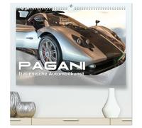 Pagani italienische Automobilkunst (hochwertiger Premium Wandkalender 2026 DIN A2 quer), Kunstdruck in Hochglanz: Pagani Hypercars aus Modena