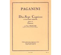 Paganini N. - 17 Caprices et Mouvement Perpetuel - Clarinette