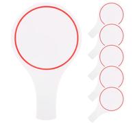 Pagaye de réponse à effacer à sec, 6 pcs pagaies double face avec poignée, tableaux blancs pour les élèves score des planches de score enseignant / 5.9x9.8
