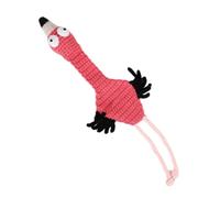 Page de livre de marque-pages d ’ animaux tricotés à la, Flamingo