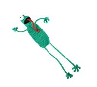 Page de livre de marque-pages d ’ animaux tricotés à la, Frog