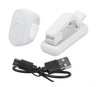 Page de télécommande pour tourne-disque pour Kindle mains libres sans fil Clicker ABS bouton silencieux Portée 10 m Type-C Charge Compact 5,6 cm Noir (Blanc)