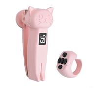 Page de télécommande sans fil pour tourne-disque pour Kindle pour Paperwhite, déclencheur d'appareil photo BT 5.3 et appareil tapper écran de téléphone, portée de 10 m, rechargeable USB-C (rose)