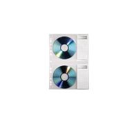 - Page du classeur à CD/DVD - capacité : 2 CD/DVD - transparent (pack de 10)