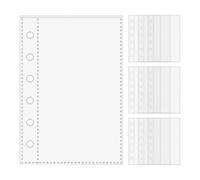 Page Protectors For Classroom 10 Pack, A7 6-ring Clear Binder Refills