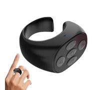 Page Turner Remote - Smart Wireless Ring Clicker | Contrôleur de glissière rechargeable pour livres, cartes musicales, téléphones, tablettes, diapositives de présentation, pages sco