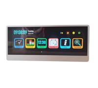 Page Turning Clock Music Spectrum Display Desktop LED Light Sound Control Visualizer Flip Clock Audio Level Indicator