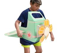 Pages à colorier et jeu, costume en carton - Avion - Papier d'avion jouet pour l'interaction entre les parents et les à la maison ou dans le jardin