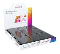 Pages de collection pour cartes - GAMEGENIC - GG3002 - Noir - 18 poches - 10 pages par sachet