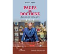 Pages de doctrine Œuvres (in) complètes (Vol. 2) - Nicaise Médé - L'harmattan - broché - Etude
