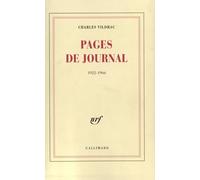Charles Vildrac – Pages de journal (1922–1966) – Gallimard – Broché