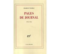 Pages de journal (1922-1966) - Charles Vildrac - Gallimard - broché - Livre
