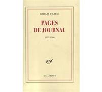 Pages de journal Charles Vildrac (Auteur)