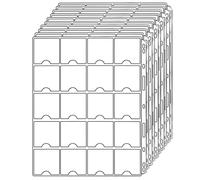 Pages de poche à monnaie pour 5 x 5 cm (2 "x 2") Coin Flips Supports de collecte de pièces standard à 9 trous 20 poches pour la plupart des tailles de pièces Oncle Paul CS38