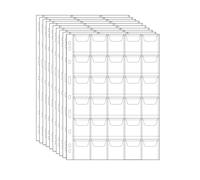 Pages de poches à pièces - 300 poches, protège-pièces, inserts pour classeur standard à 9 trous, 10 feuilles CS03130
