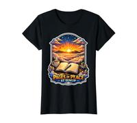 Pages de rédaction du Journal Peace At Sunup T-Shirt Graphique avec Valeur