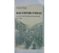 Pages d'histoire syndicale La cftc-cfdt scnecma-villaroche 1947-1980 - R. Chilin - L'harmattan - broché - Livre
