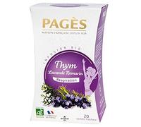 Pages Infusion Respiration Thym Lavande Romarin Bio 20 sachets (lot de 3)