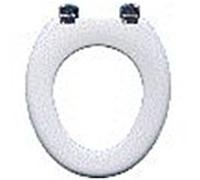 Pagette Olfa +4 WC siège Universal 040-0001 blanc , sans couvercle, blanc en acier inoxydable