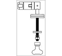 Pagette Pagette Nova bouchon fixation 792920100 acier inoxydable, partie inférieure amovible, fixation par le haut