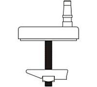 Pagette raccord 793100100 acier inoxydable, à partir de ci - dessus pour la fixation intégrée