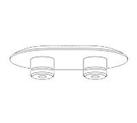 Pagette tampon siège 701.470.110 pour Subline , VIP / NEW, Exclusiv Highline, Axis
